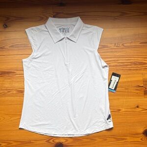 PGA Tour White Sleeveless Blouse